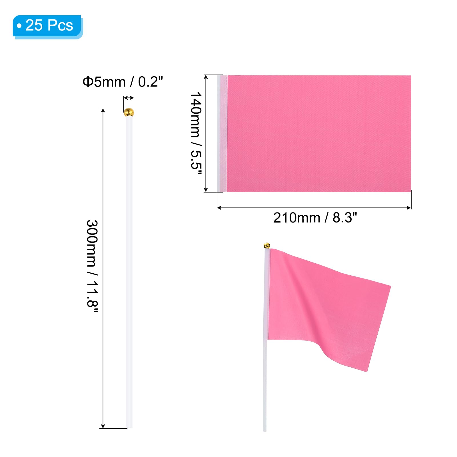 10 pièces/50pcs bricolage drapeaux vierges petits drapeaux blancs décorations de fête pour fête d'anniversaire événements de mariage célébration  15