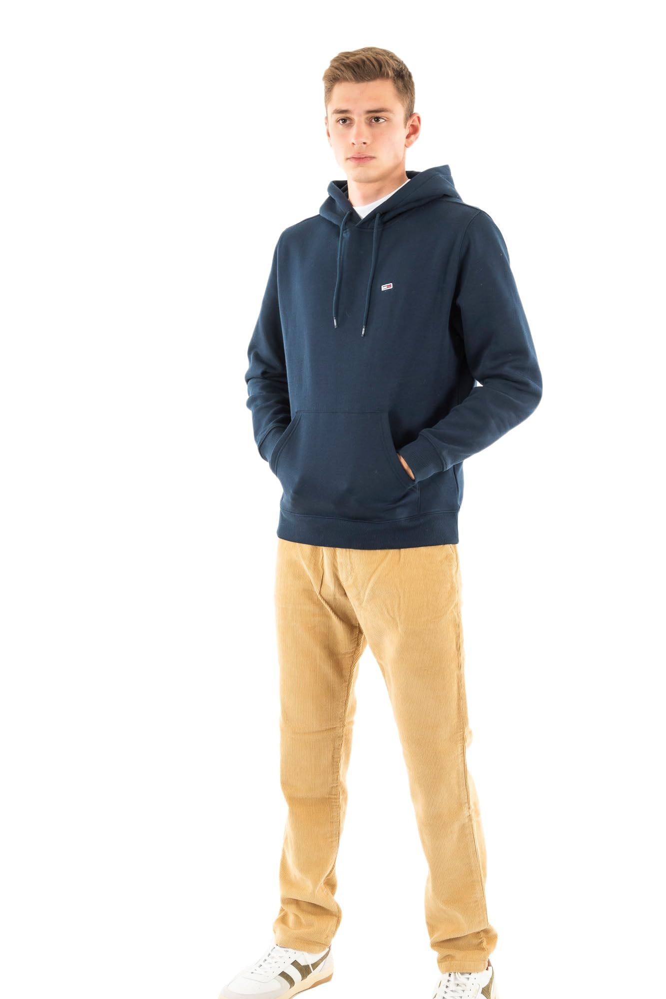 TJM REG S FLAG HOODIE Erkek Sweatshirt Dark Blue XL
