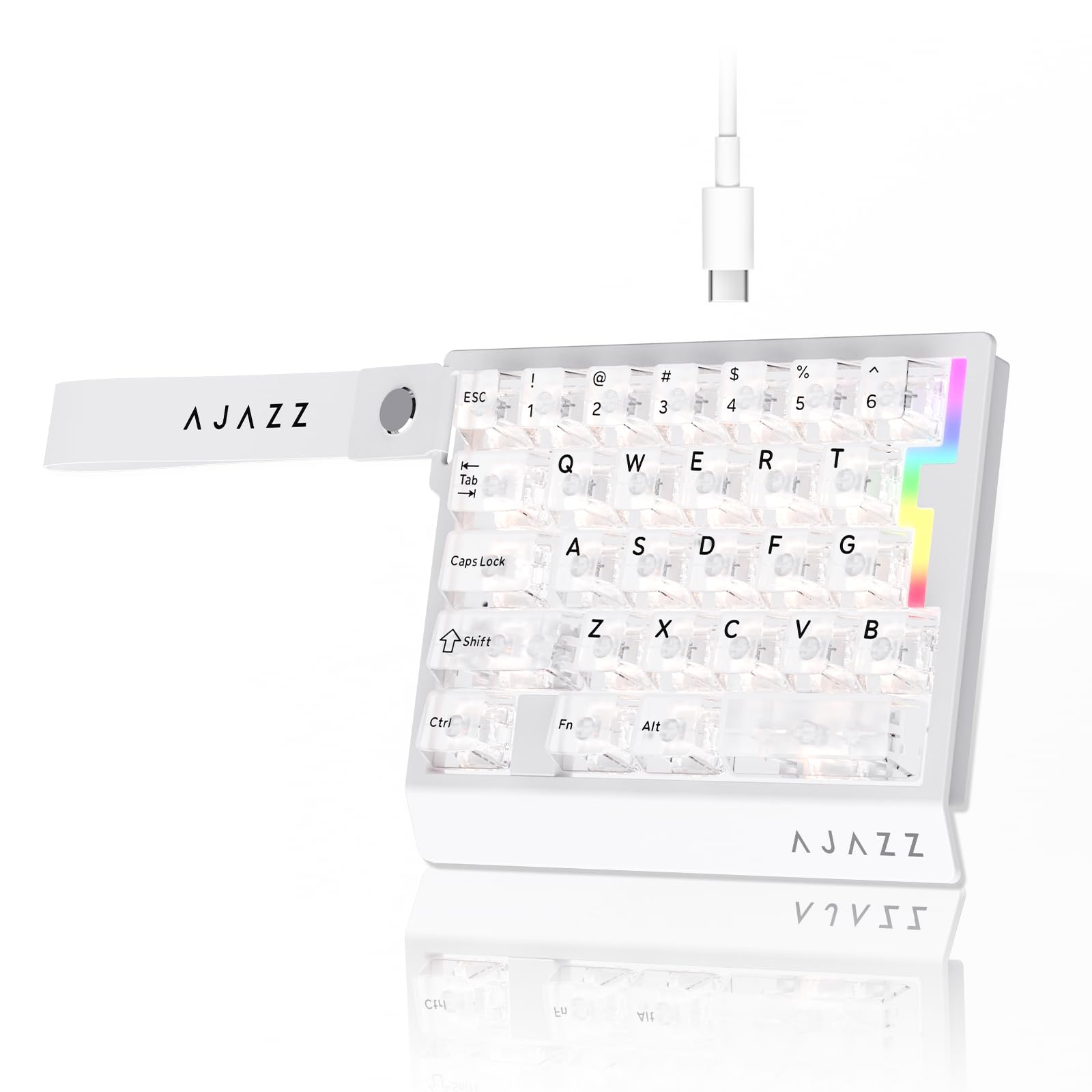 Amazon | AJAZZ AK029 左手用ゲーミングキーボード ラピッドトリガー