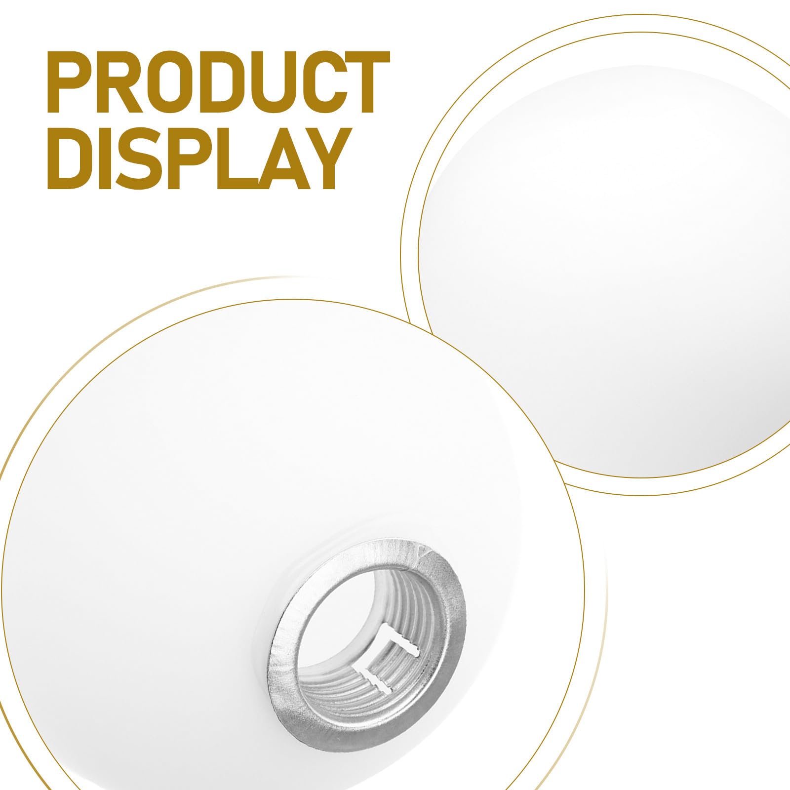 OSALADI Abat-Jour Globe en Verre 120 MM pour Lampe Suspendue Intérieur Chambre et Jardin Remplacement Abat-Jour G9