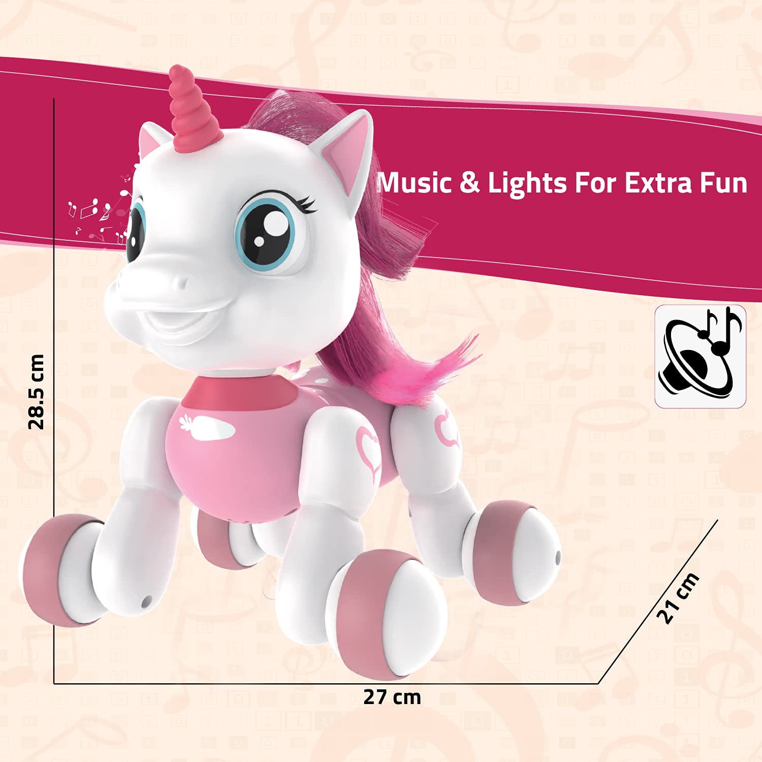 Twirlux Robo Pets Unicorn Toy Remote Control Robot Pet Toy
