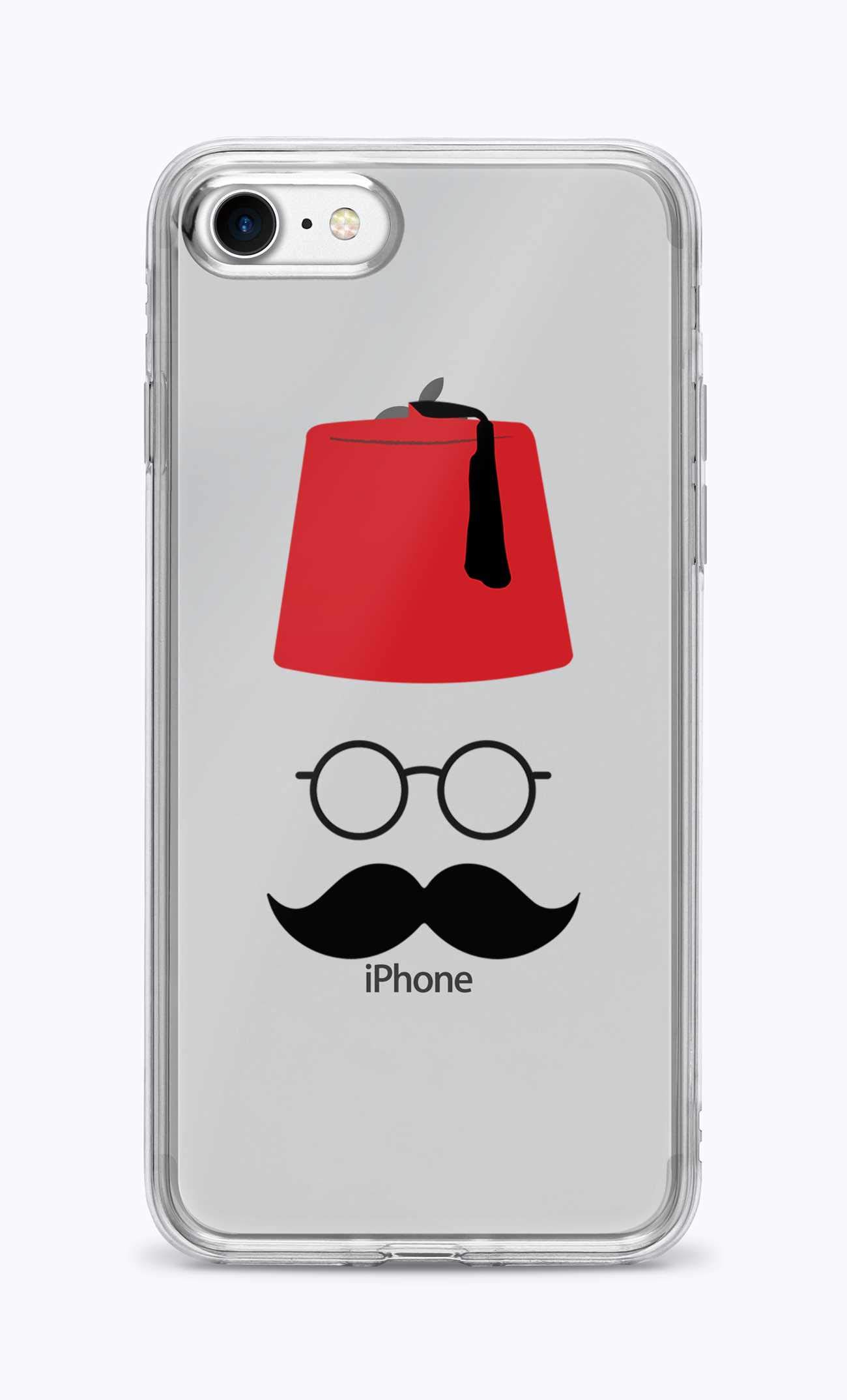 StylizeddCase Compatible with iPhone 8 Classic Clear Case Soft TPU Gel Thin Transparent Flexible Cover - Moussy Basha