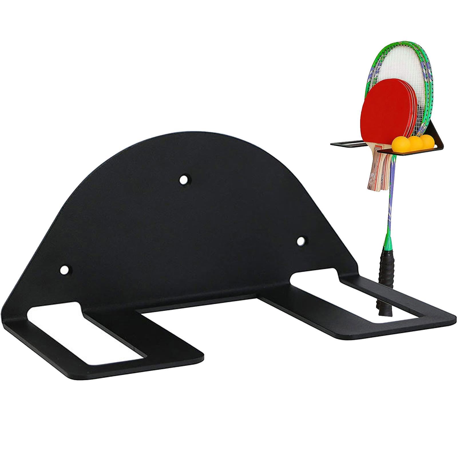 Supporto Da Parete Per Racchette Ping Pong - Porta 4 Racchette E 6 Palline, In Acciaio, Per Sala Giochi - Foto 11