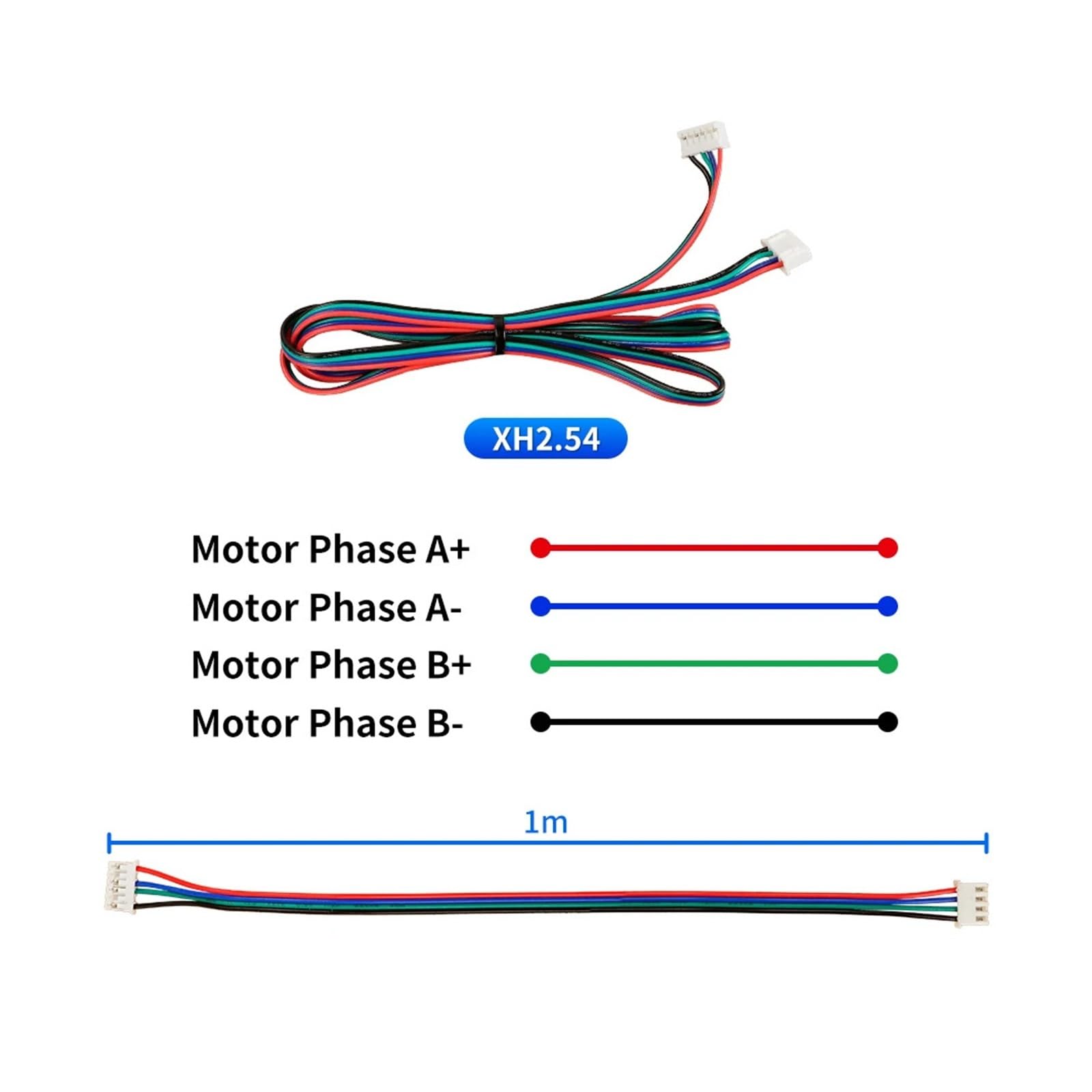 Schrittmotor 1/3Pcs Nema17 23mm 42 Stepper Motor 42HS23 1.0A 0.1N.m 42BYGH 4 Lead(Black)
