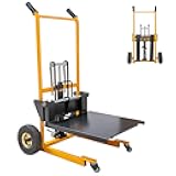 MMS Foldable Hydraulic Material Lift Winch Stacker, 450 Lbs 35.8