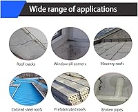 Vista 7 de Fieltro autoadhesivo para techos, cinta de reparación de tejas de techo de asfalto, rollo protector de techo, cinta intermitente para techos