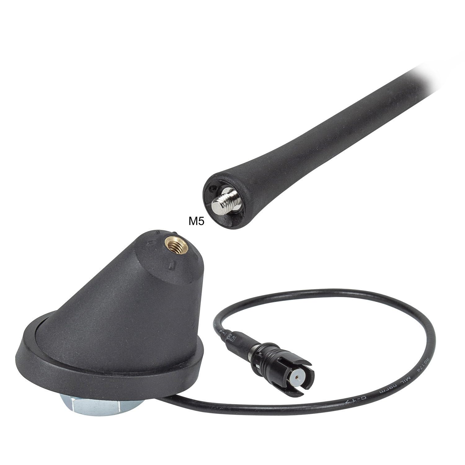 Antennenfuss Antenne Für VW Audi Opel Triplex Dachantenne Stab 16V M5 40CM DIN 4260470865912