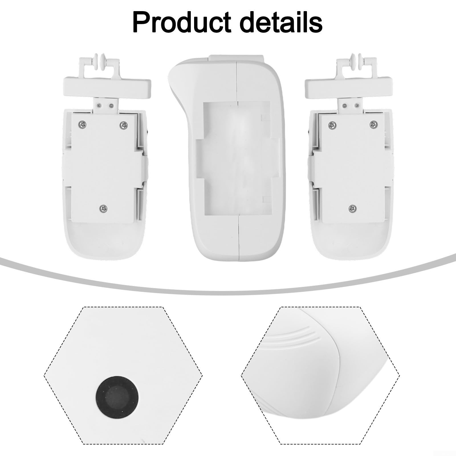 Motore elettrico per tende 3 in 1 compatibile con Bluetooth per asta romana T/U-Rail Fit Silenzioso Bianco (2 pezzi)