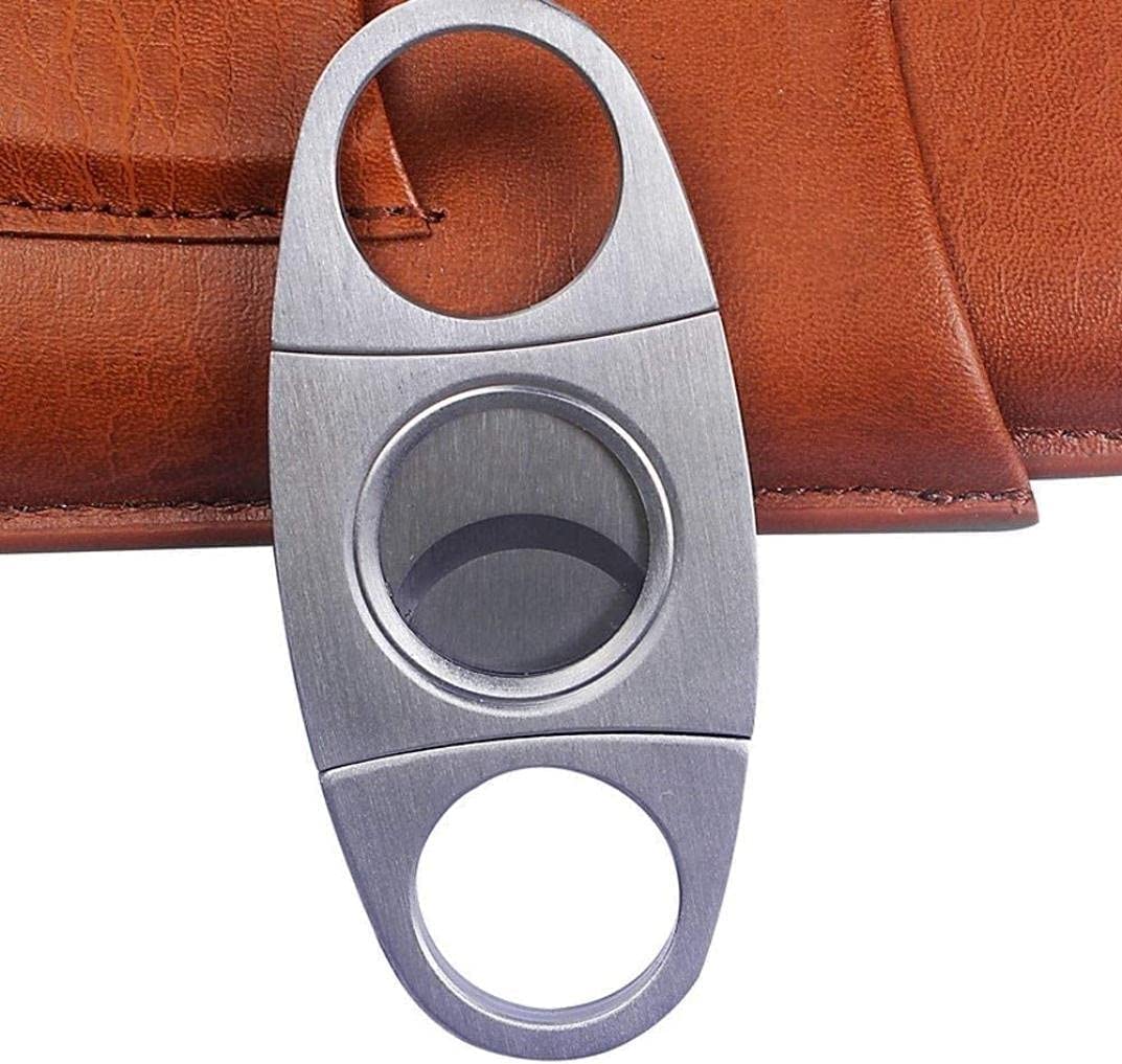 Humidor scatola Scatola per sigari portatile, umidificatore per sigari in pelle per 3 sigari, con forbici in acciaio inossidabile, regalo per umidificatore in legno di cedro per uomo Personalizzato