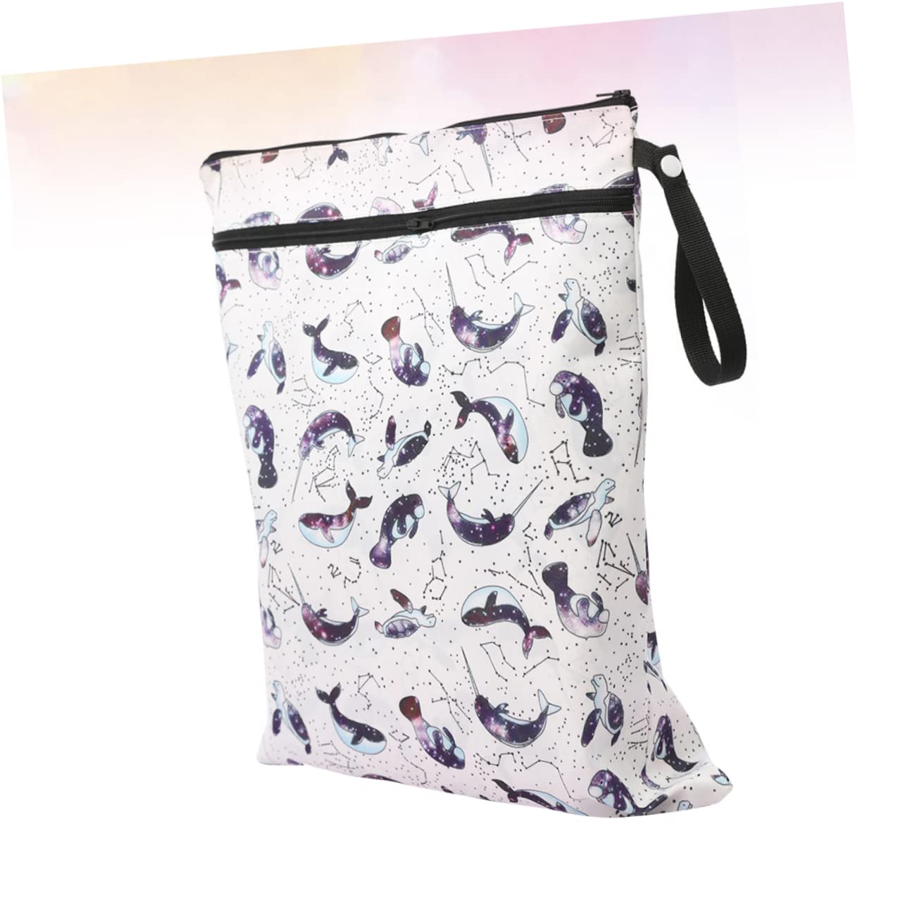TOYANDONA 2 Piezas Bolsas Húmedas y Secas Bolsa Organizadora De Pañales Bolsa Mojada De Viaje Bolsa De Pañales Con Cremallera Bolsas Mojadas De Pañales De Tela Mojado y Seco Viajar Envase