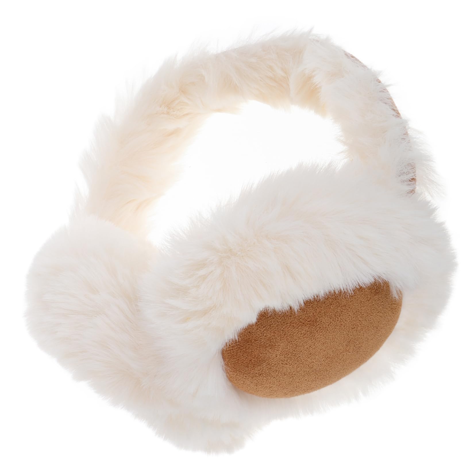 WOFASHPURET Faux Fur Earmuff for Winter Soft Plush Ear Warmers Foldable Design for Outdoor Activities Running Cycling Travel Durable and Portable Ear Protection