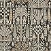 RoomMates RMK12371PL Black Persian Ikat Peel and Stick Wallpaper, 20.5 in x 18 ft
