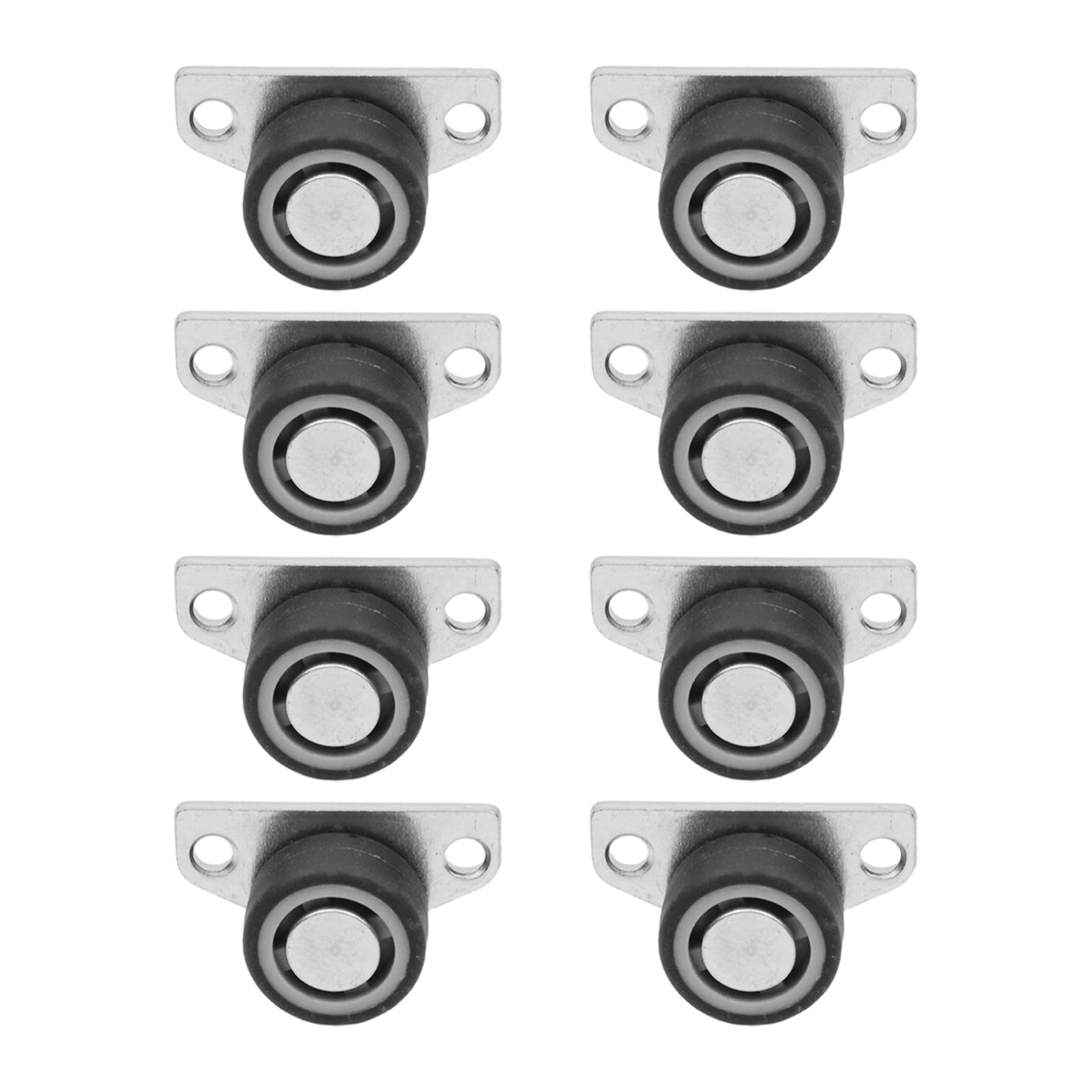 Geesatis 8Pcs Nylon Single Wheel,Screen Door Rollers,Side Roller,Electroplating Sliding Door Window Pulley for Furniture Screen Door Wardrobe Cupboard