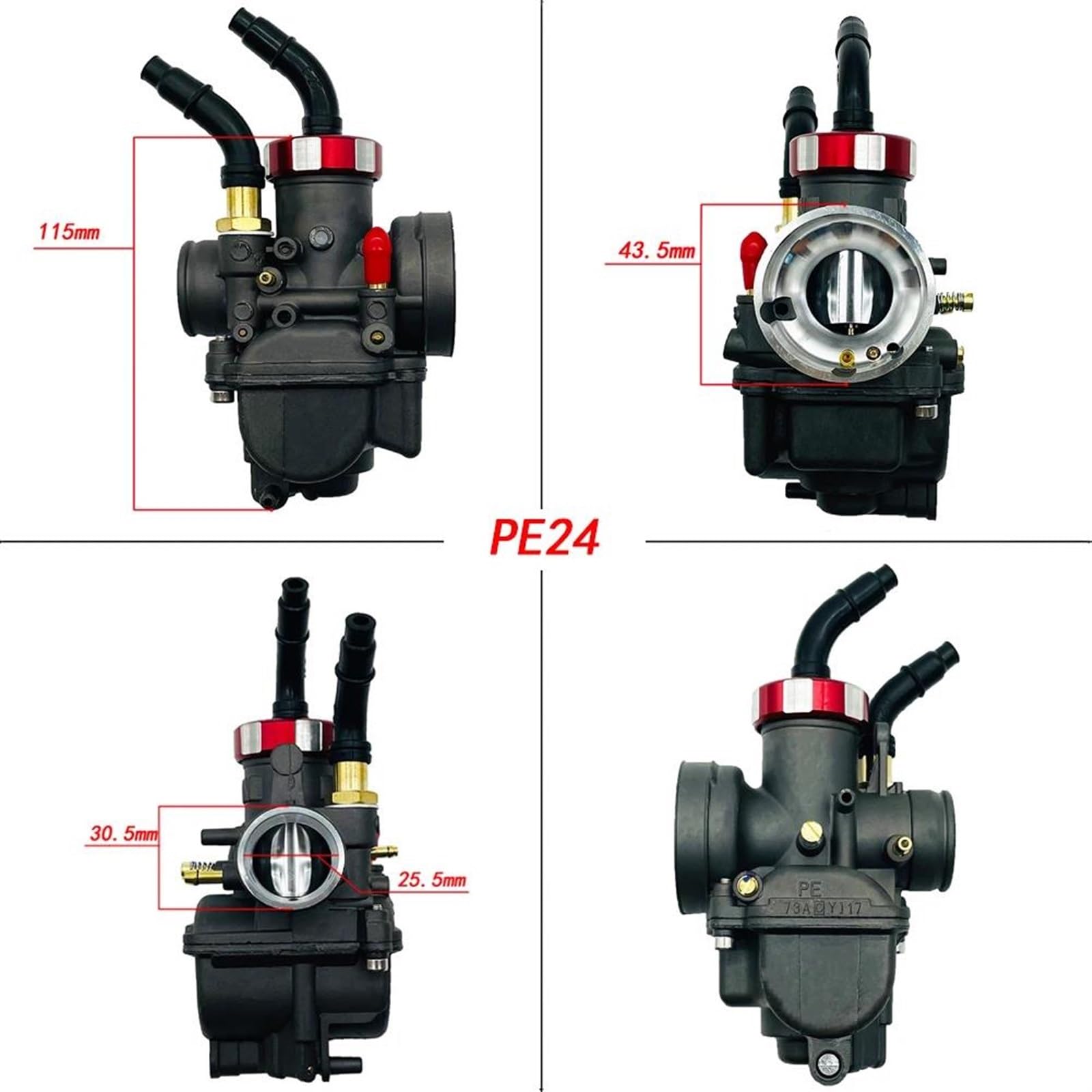 Carburador De Motocicleta PE24 Adecuado Para Carburador Modificado Para K&awasaki KX80 KX100 KX125 NSR150, z6g8s6m8