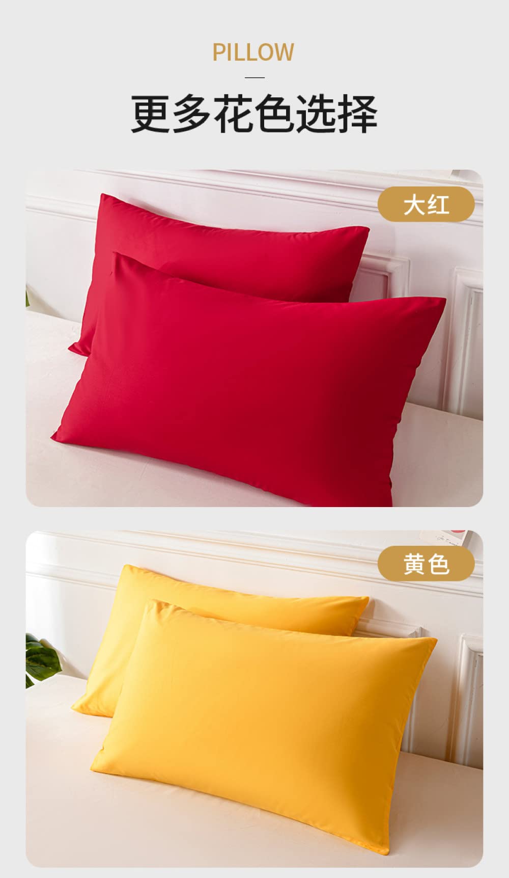 Funda de Almohada de algodón sobre Funda de Almohada 40S Funda de Almohada de algodón King Size Funda de Almohada,Blanco,40x60cm 2pcs