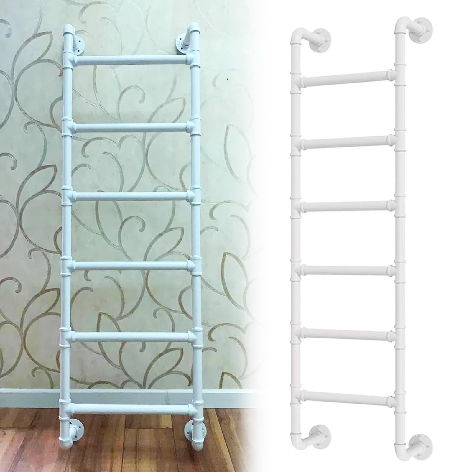 Escalera de tijera para escape de ventanas en sótanos, salida de emergencia metálica