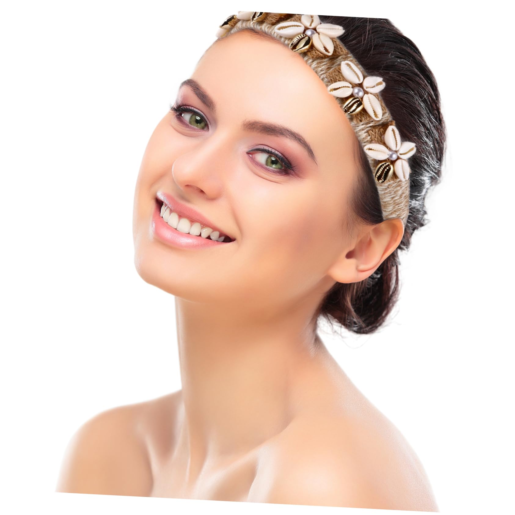 FRCOLOR 3 Diademas De Conchas Marinas Para Mujer Tocado De Conchas Marinas Diademas Anchas Y Cómodas Accesorio De Playa