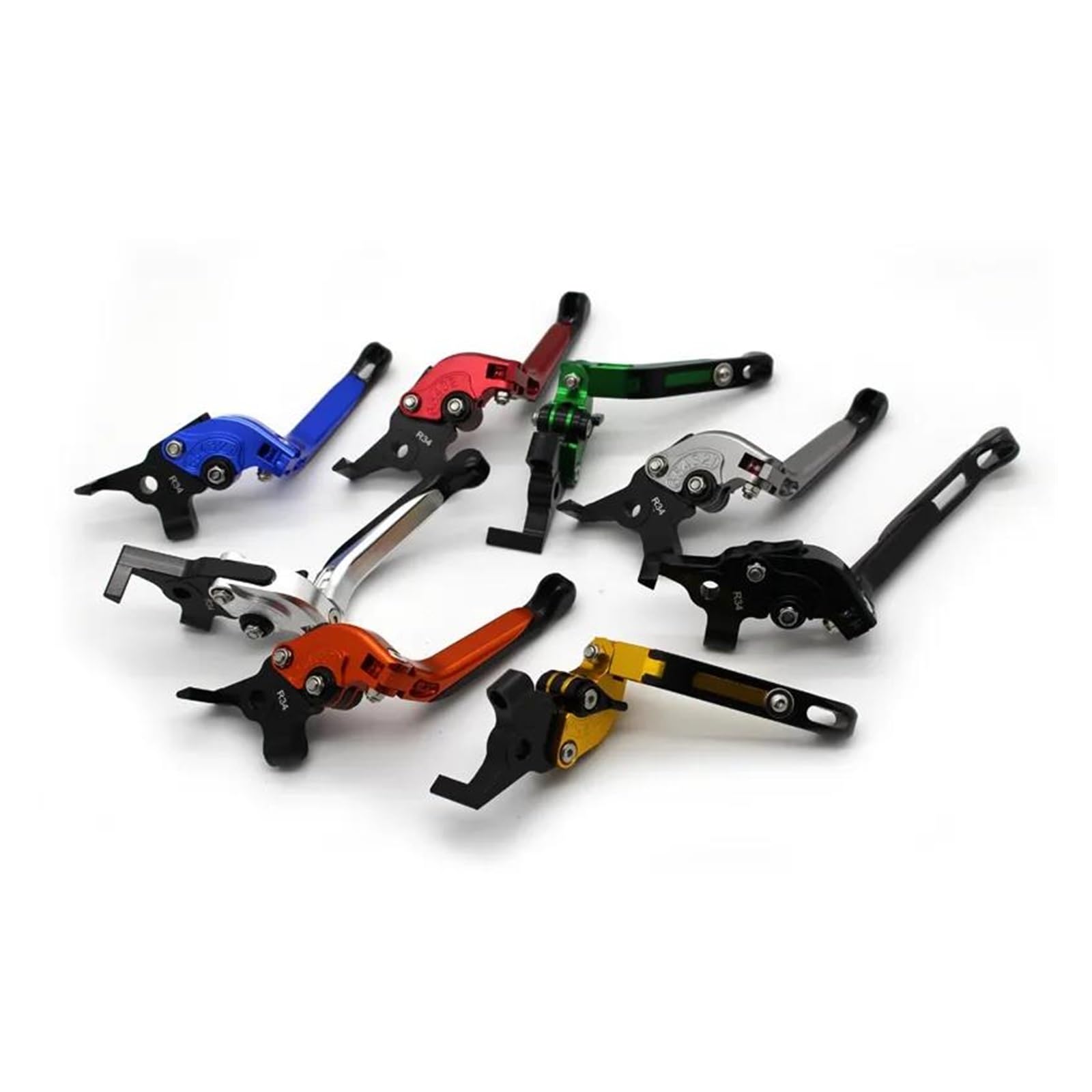 IBNA Maneta Embrague Freno Moto para Y&amaha XVS 1300 para Stryker 2011-2017 XJ6 Diversion 2009-2013 Palancas Embrague Freno Ajustables Motocicleta Plegables Extensibles (Color : 2)