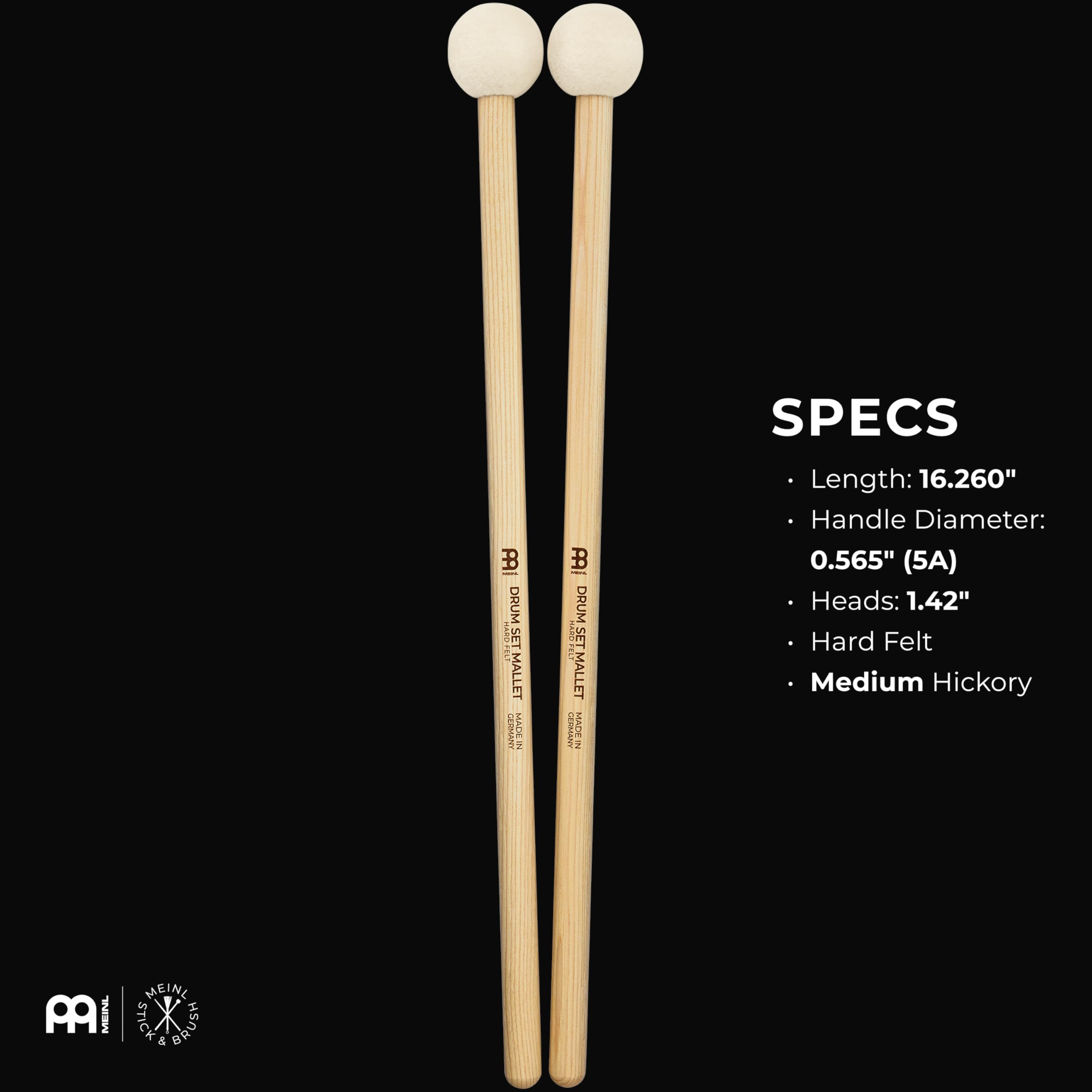 Meinl Hard Drumset Mallet - Mazzuolo per percussioni da concerto