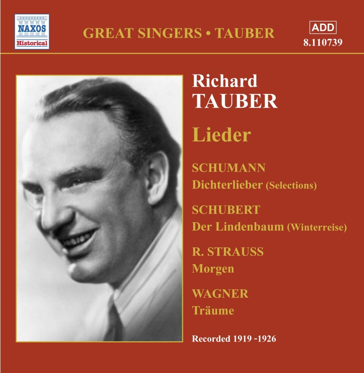 Richard Tauber sings Lieder