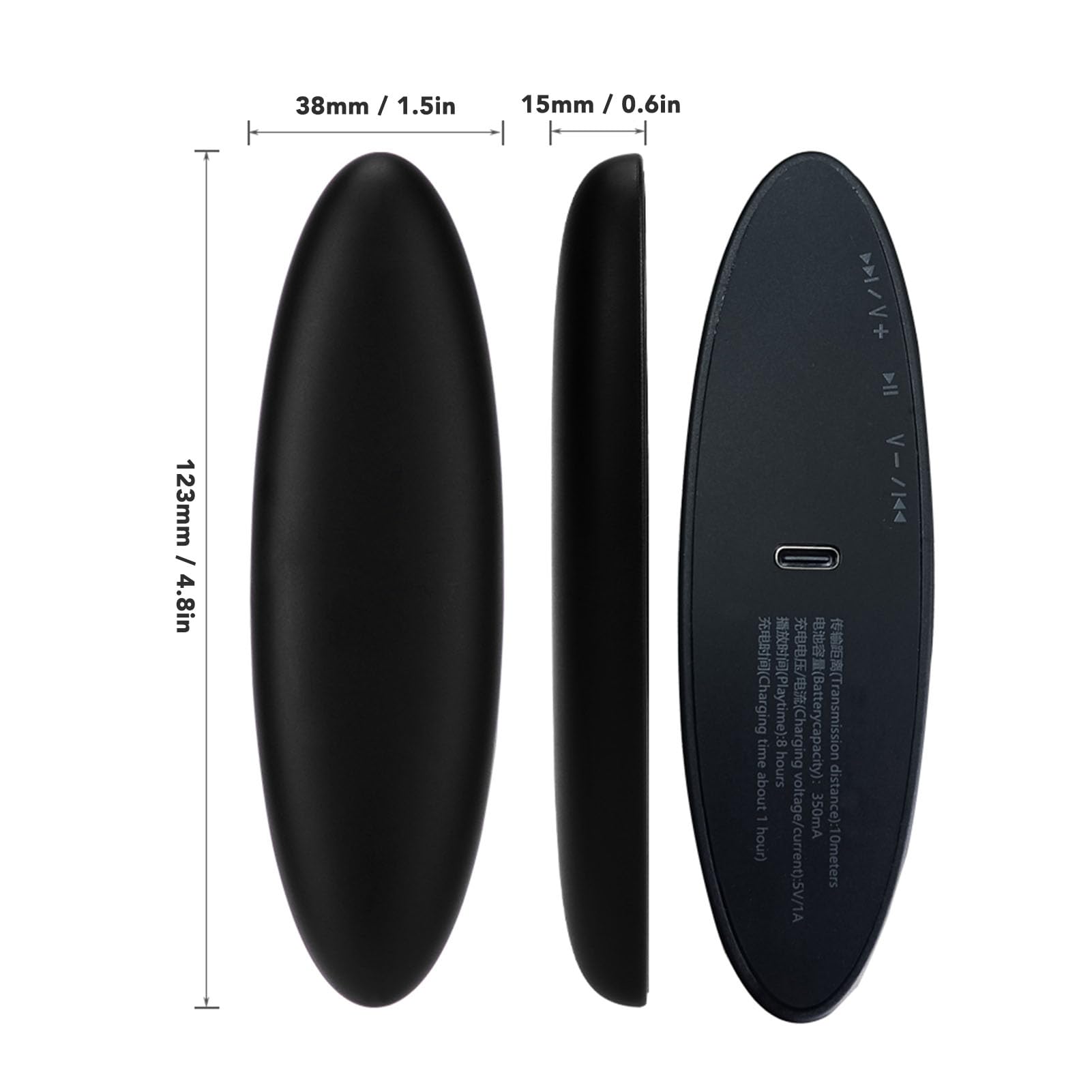 Cyrank Bluetooth Pillow Speaker for Sleeping, Mini Bone Conduction Portable Pillow Speaker with Stereo Bass Bluetooth Sleep Headphones for Deep Sleeping