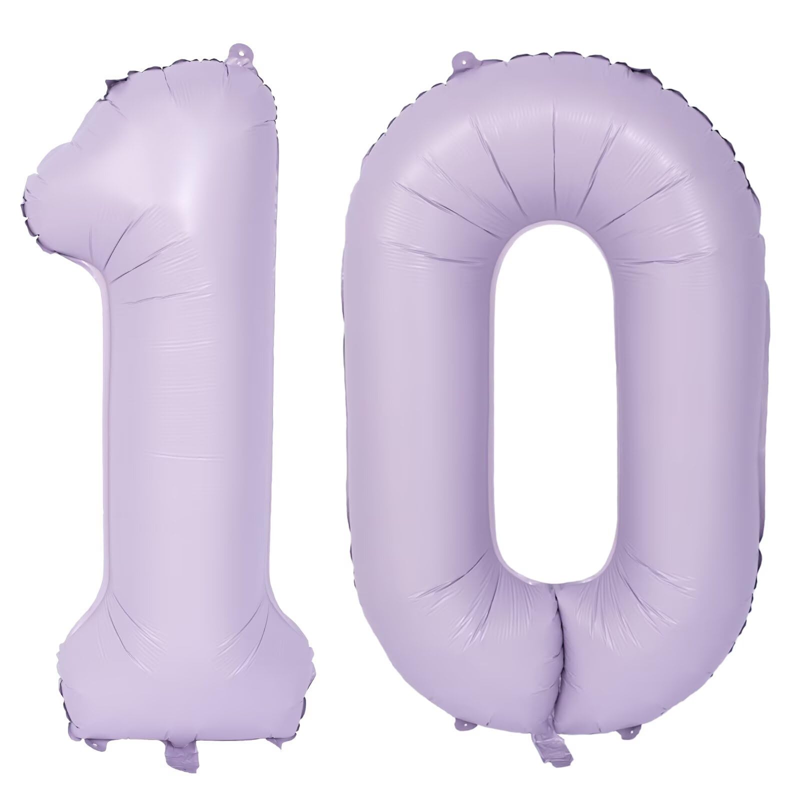 Purple Number 10 Balloons 40 Inch Large Aluminum Foil Party Balloons