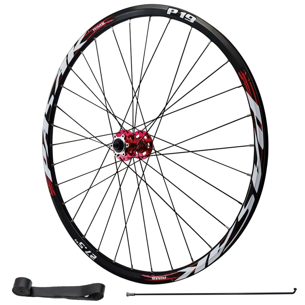 LPYDWZ MTB Wheelset 26 Inch 27.5" 29 ER, Aluminium Alloy Bicycle Rim HG Sealed Bearing 142mm Thru Axle 32H Front Rear Rim for 7-12 Speed Cassette(QR Front wheel,29 inch)