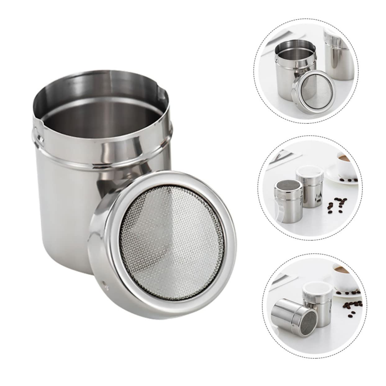 1 Szt. Pojemnik Na Przyprawy Z Pokrywką Z Drewna, Pojemnik Na Cukier Puder, Szufelka Do Cukru I Pieprzu, Terrarium, Pojemnik Szklany, Szufelki Do Przypraw Z Pokrywkami, B