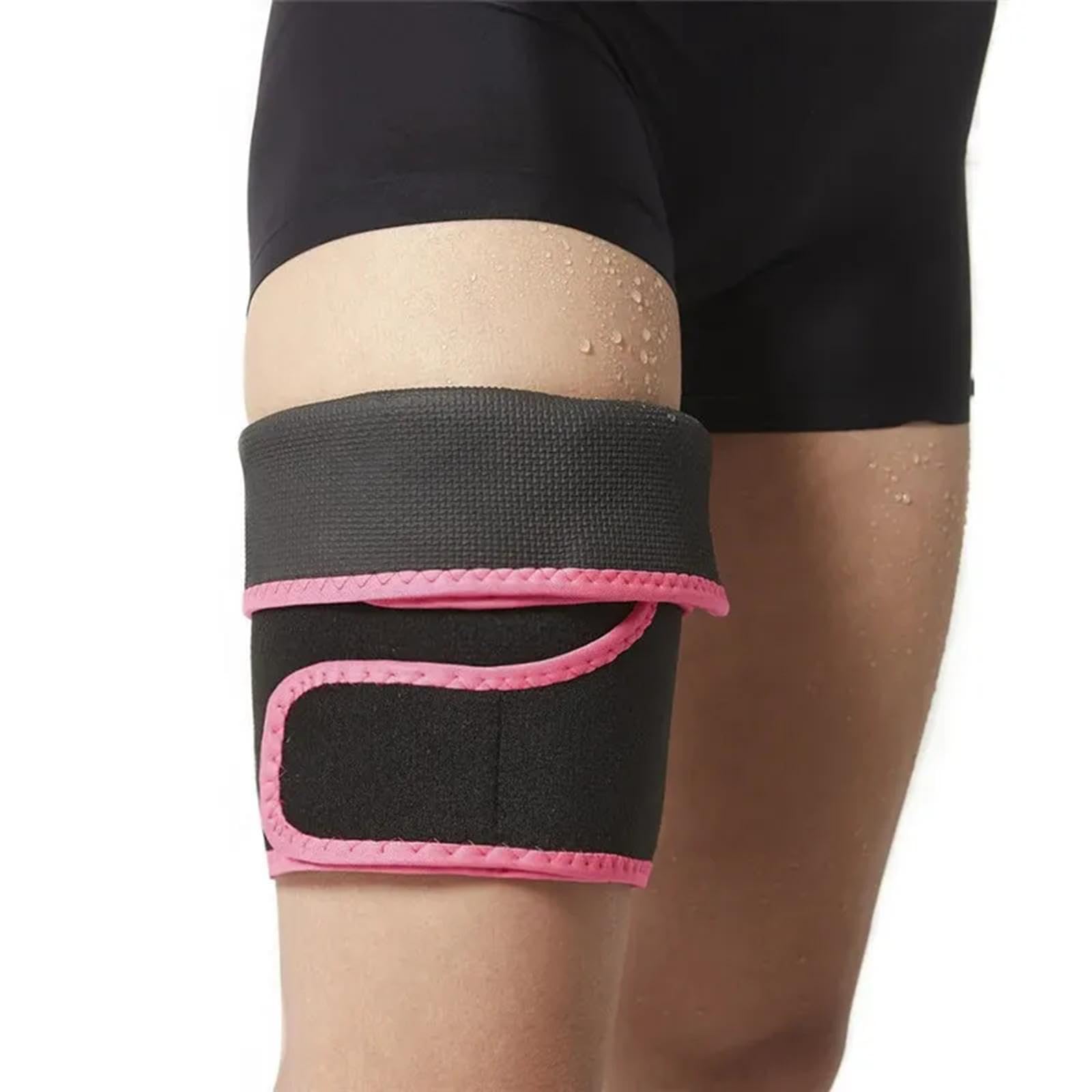 Merishopp 2X Thigh Trainer Straps Leg Sculptors Nonslip Leg Wrapper for Gym Sports Men Black | Thigh Exercisers | Fitness Equipment & Gear | Fitness Running & Yoga-image-32