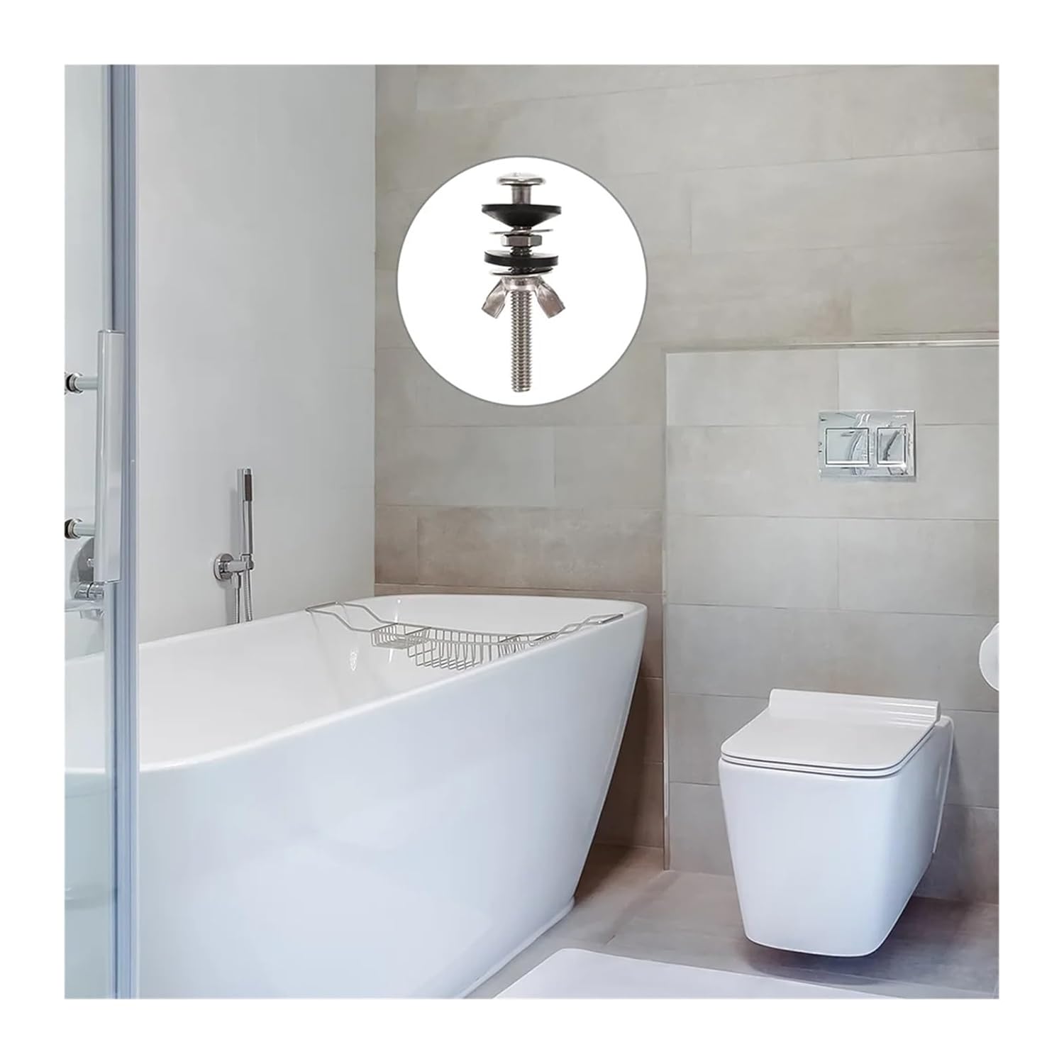 Durable 16Pcs Stainless Steel Rubber Toilet Seat Bolts Hinges Closestool Mount Screws Fixing Parts Bathroom Fixture
