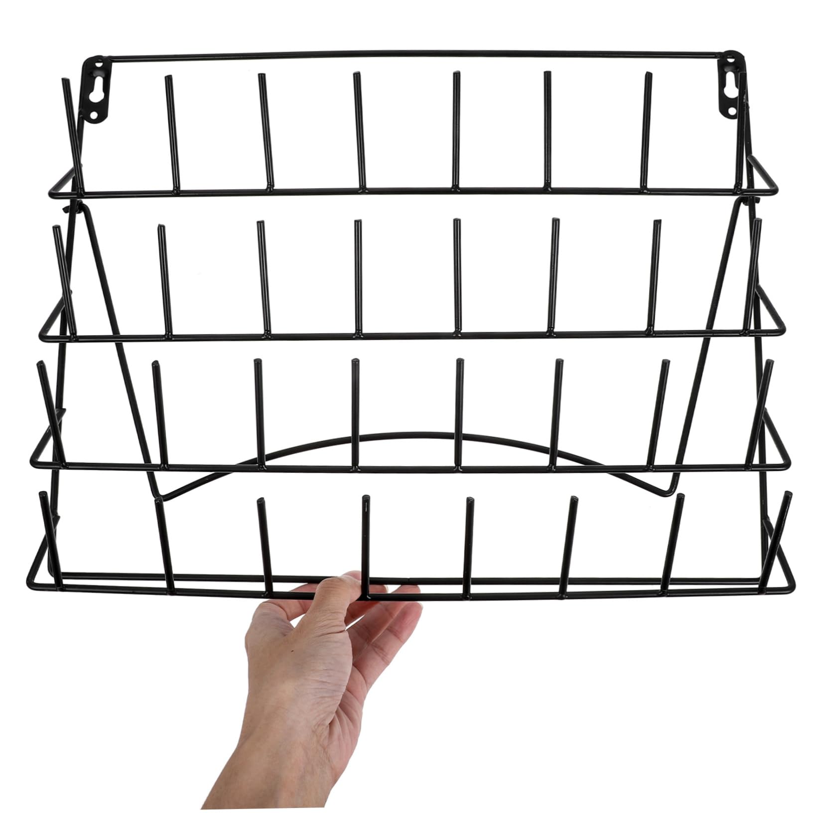 SOLUSTRE Trockengestell Platzsparendes mit Labor Heringen aus Eisen Abnehmbaren Installation Wand Wandmontiertes an Schwarz Trocknen Einfache von Labor Glaswaren