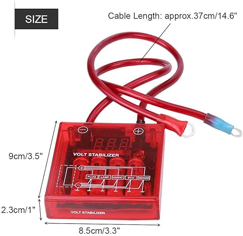 Miniatura 2 de Kit de estabilizador de voltaje eléctrico digital, batería ahorradora de 12 V, reguladores de voltaje de alternador de repuesto para automóviles