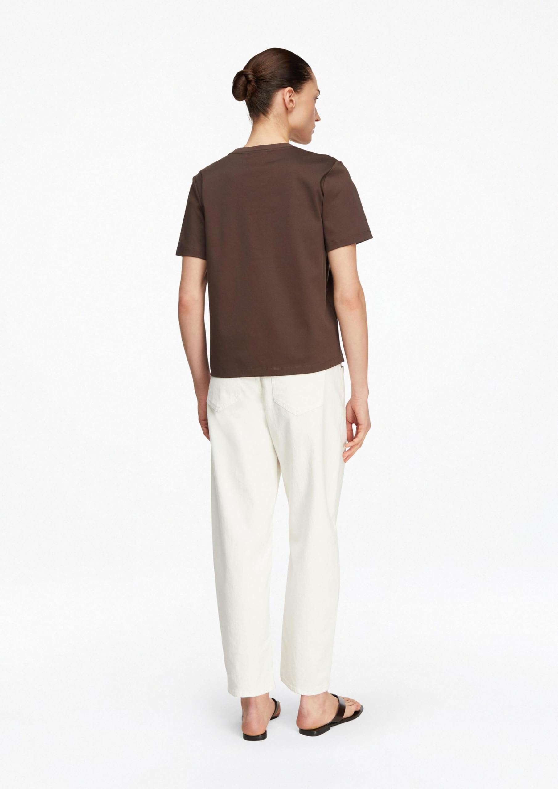 Comma Weiße Barrel-Leg-Denim im Relaxed Fit