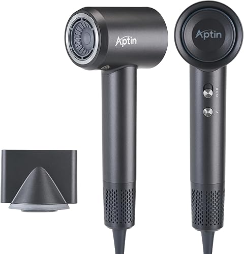 Secador de pelo iónico, doble protección contra sobrecalentamiento y cuidado de iones antiestático, viento de alta velocidad, bajo ruido, 2 ajustes