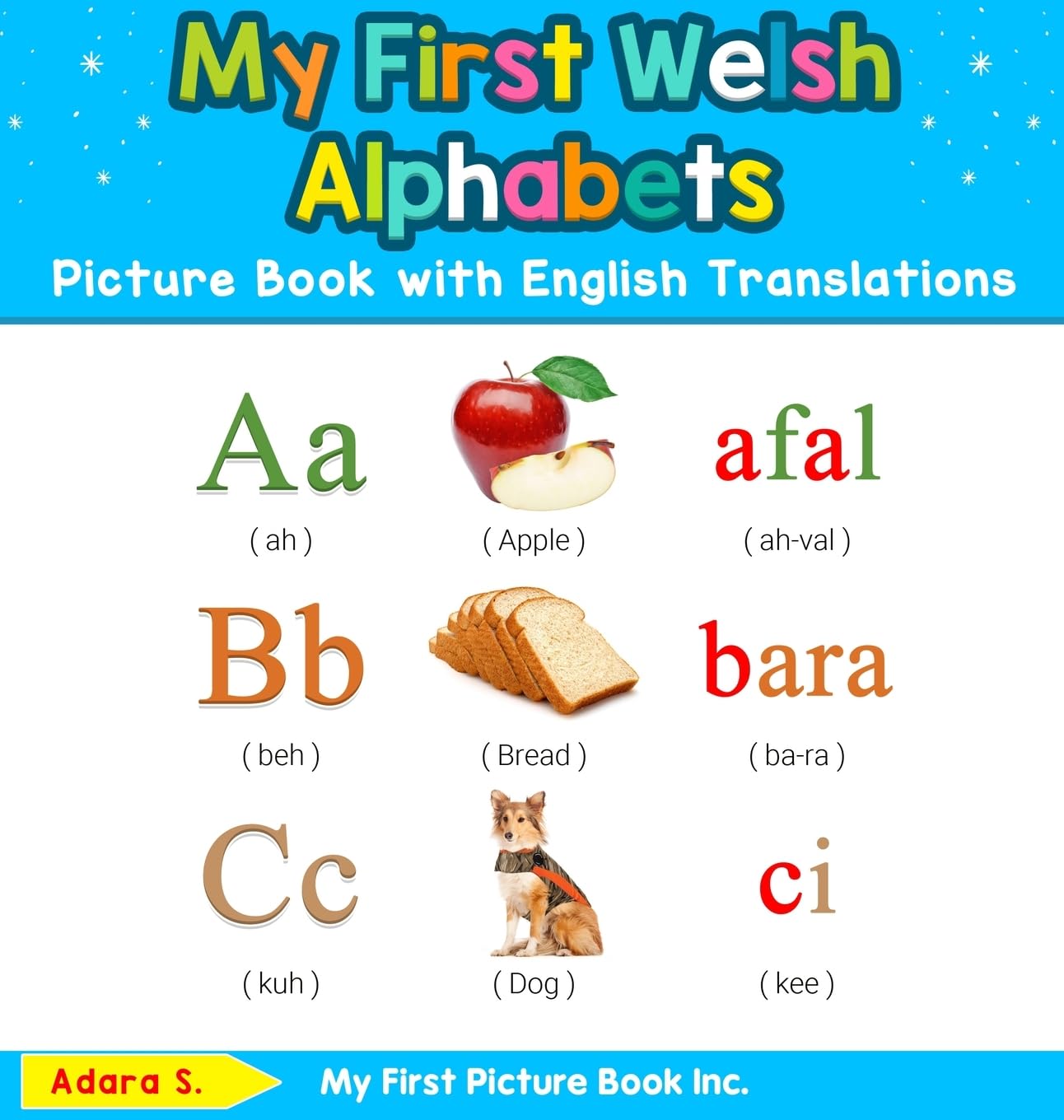 My First Welsh Alphabets Picture Book with English Translations: Bilingual Early Learning & Easy Teaching Welsh Books for Kids: 1 (Teach & Learn Basic Welsh Words for Children)