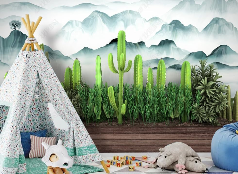 Plante tropicale en poster géant mural pour une ambiance de restaurant exotique