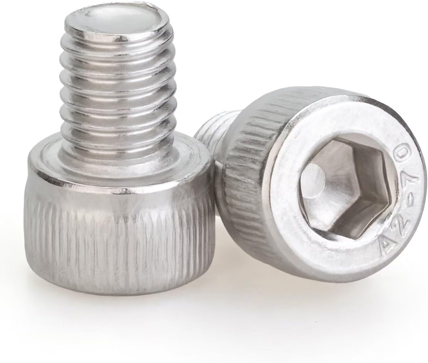 M10 x 18mm 4 Pcs Socket Head Cap Screws, 304 Stainless Steel, Fully Threaded, Bright Finish, Allen Socket Drive, Din 912, for Furniture, DIY, 3D Printing