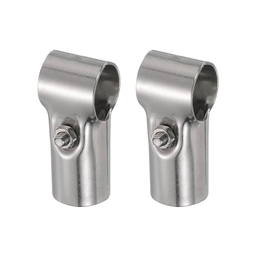 uxcell T Pipe Clamp Connector 2pcs Structural Pipe Connector