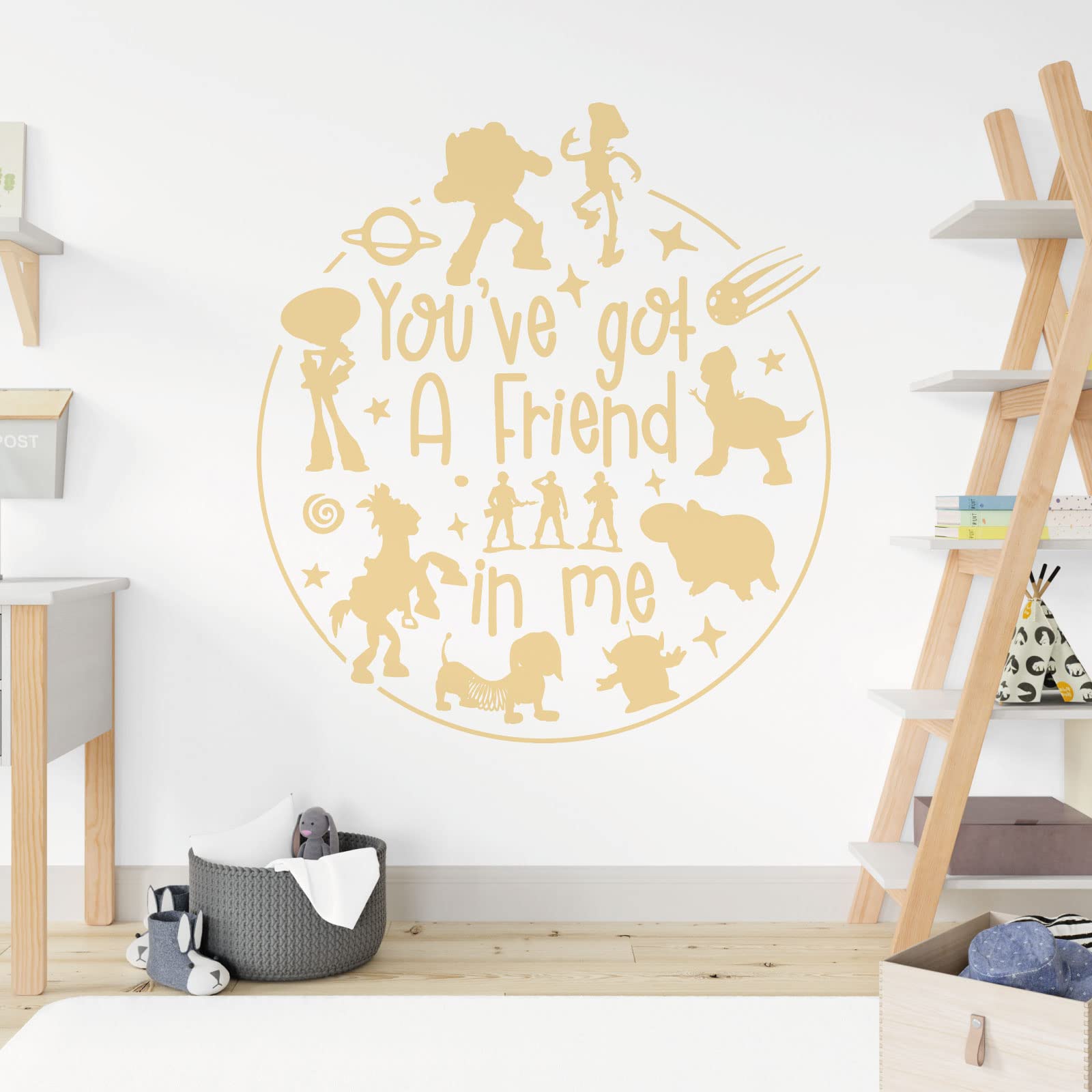 You've Got a Friend in Me - Story Inspired Children's Vinyl Wall Decal Sticker [XXLarge] [Cream]