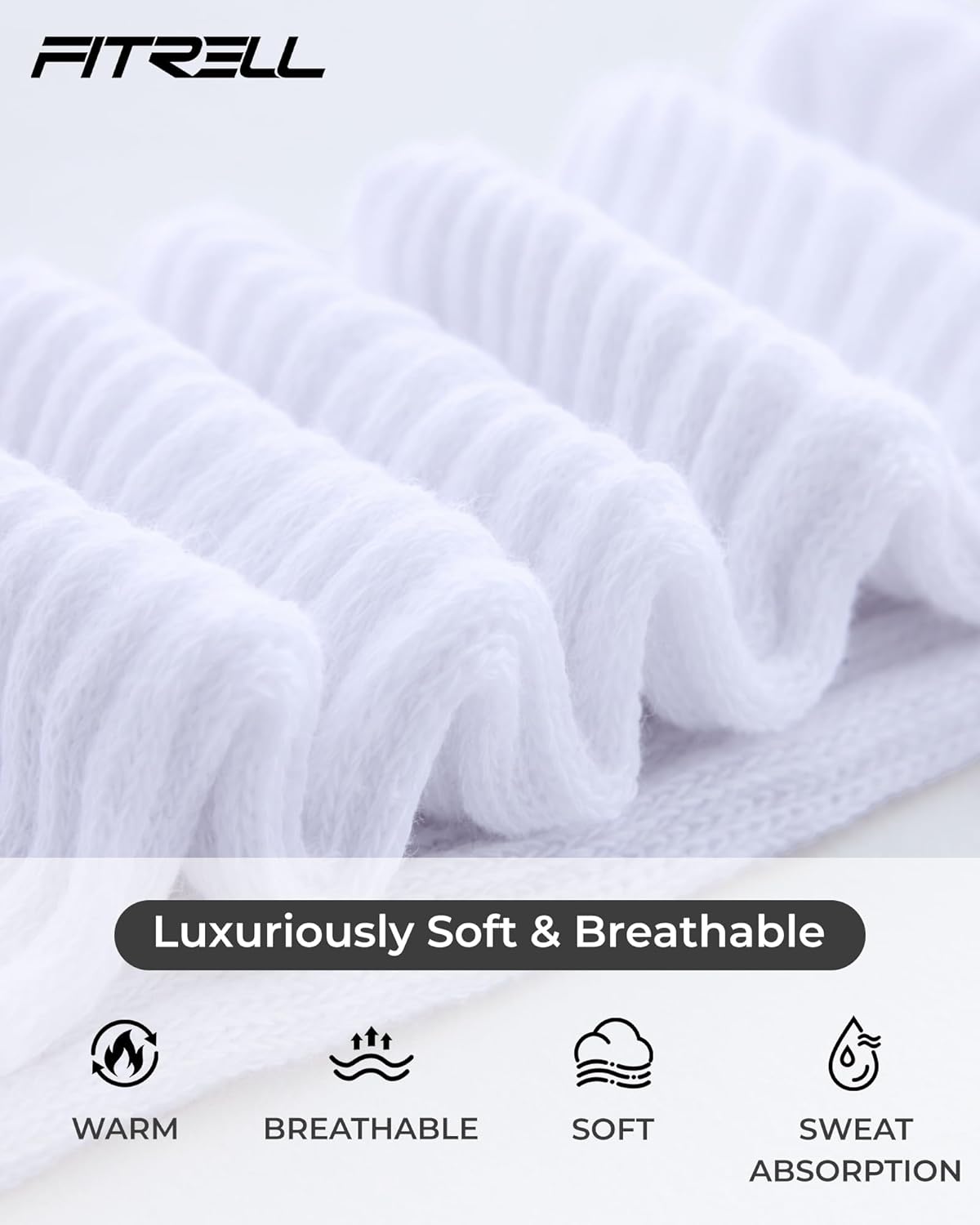 FITRELL Slouch Socks for Women, 3 Pairs Soft Cotton Knee High Scrunch Tube Boot Socks - Image 7