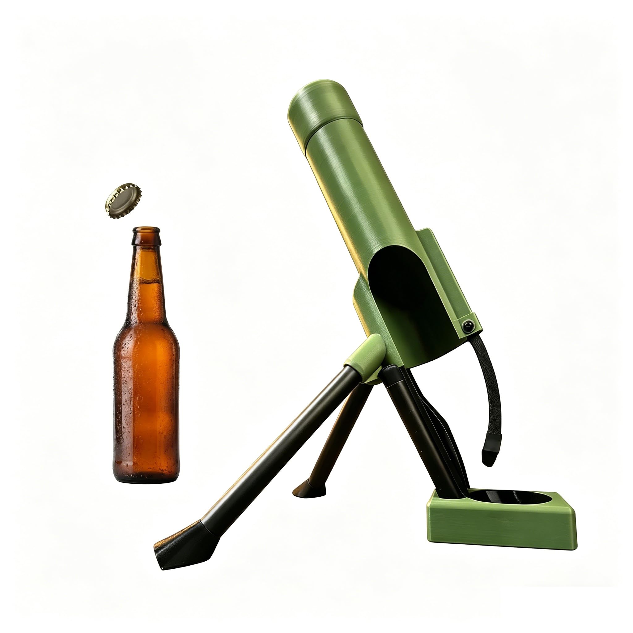 BRTNUP Beer Bottle Mortar Bottle Opener, 51mm Mortar Beer Bottle Opener