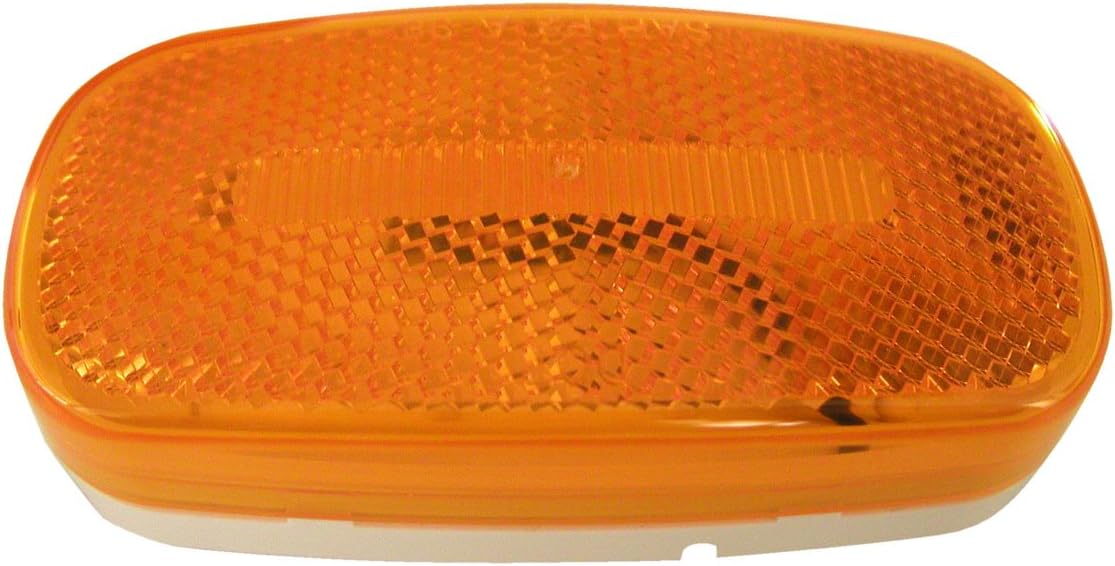 RV Trailer Camper Lighting Led Clearance Light Amber Oblong PM V180A : Automotive