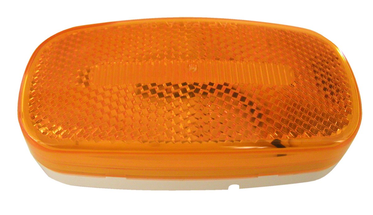 RV Trailer Camper Lighting Led Clearance Light Amber Oblong PM V180A