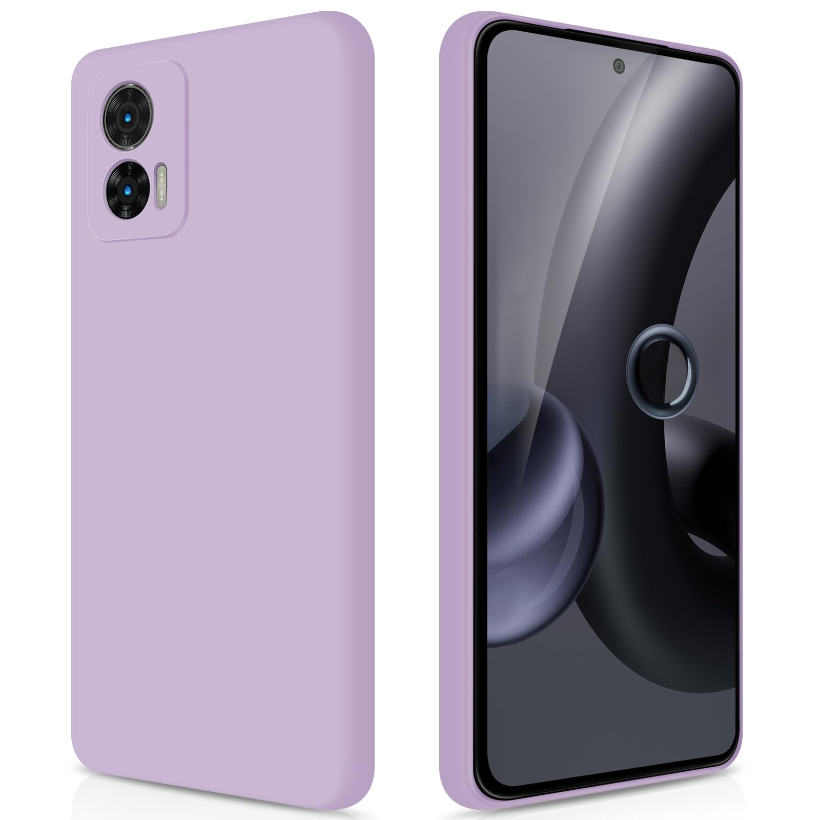 GiiYoon Hülle Kompatibel mit Motorola Edge 30 Neo, Hochwertiges Liquid Silicone Case, Rundumschutz Handyhülle, Kratzfestes Weiches Mikrofaserfutter- Lila