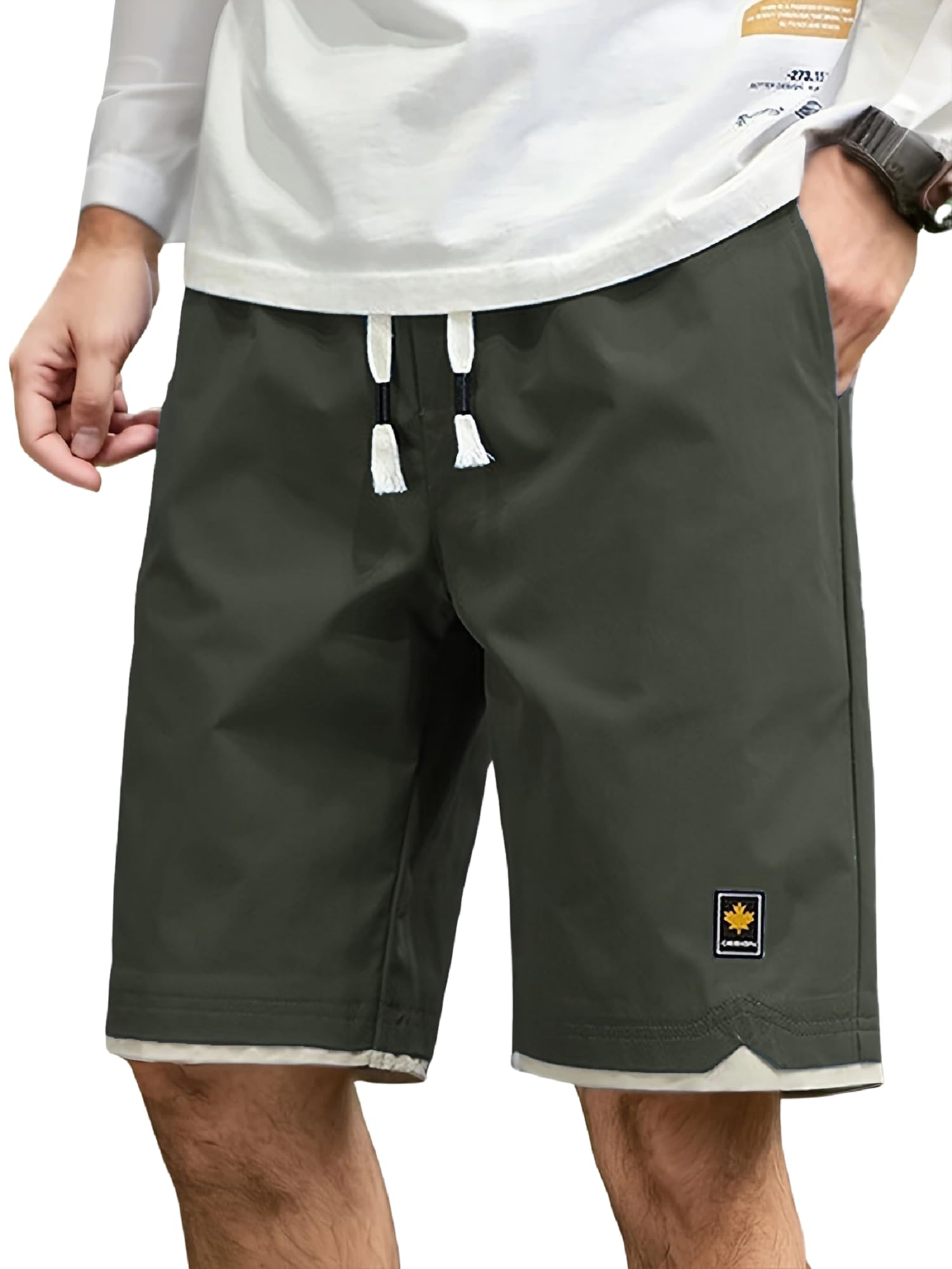 lymio Men's Cotton Shorts | Half Pants | Nikker | Stretchable Lounge Wear (Casual | Summer | Bermuda) (Shorts-35-38)-picture-16