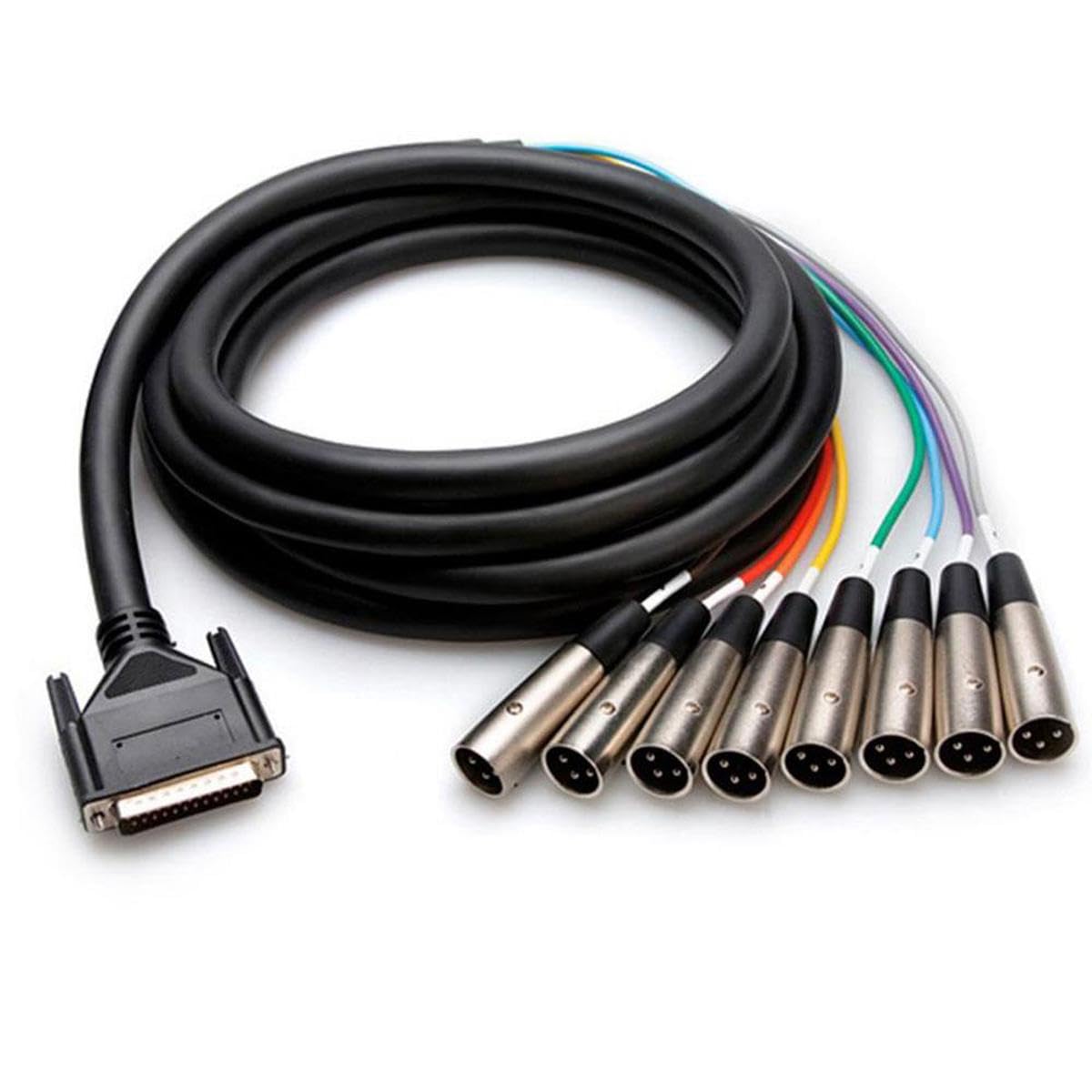 Hosa Technology 9.9'/3m Male DB-25 to 8-Channel Male 3-Pin XLR Snake Cable