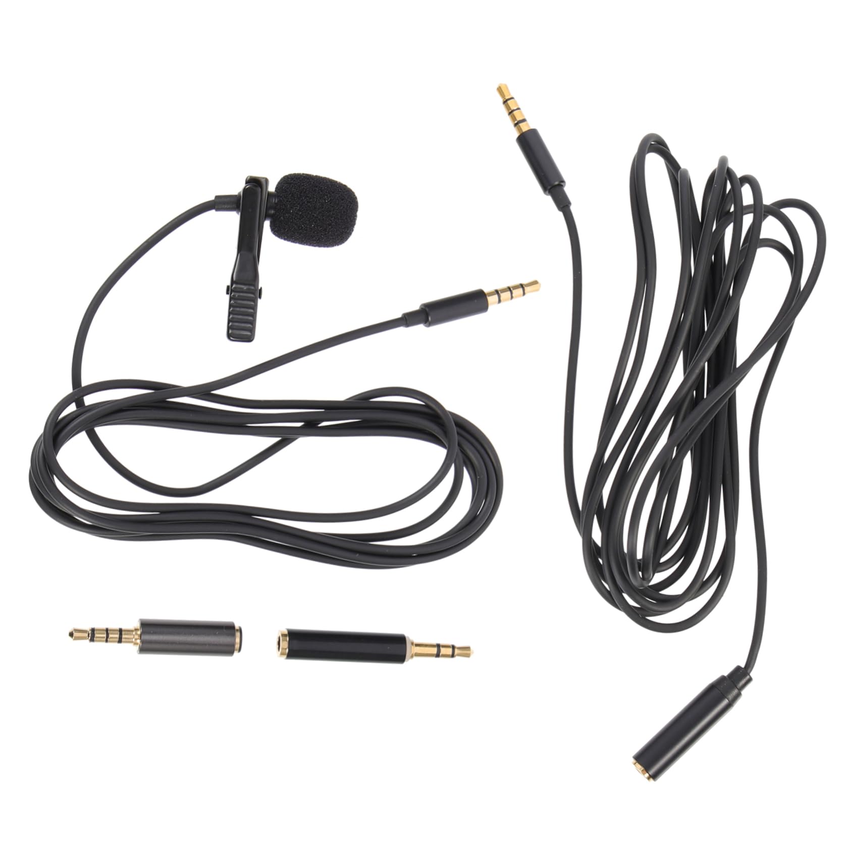 VICASKY 4sätze Teiliges Mikrofon Interviews Und Aufnahmen Professionelles Handy Und Pc-mikrofon Mit Adapter Und Verlängerung Für Podcasting Und Gesang