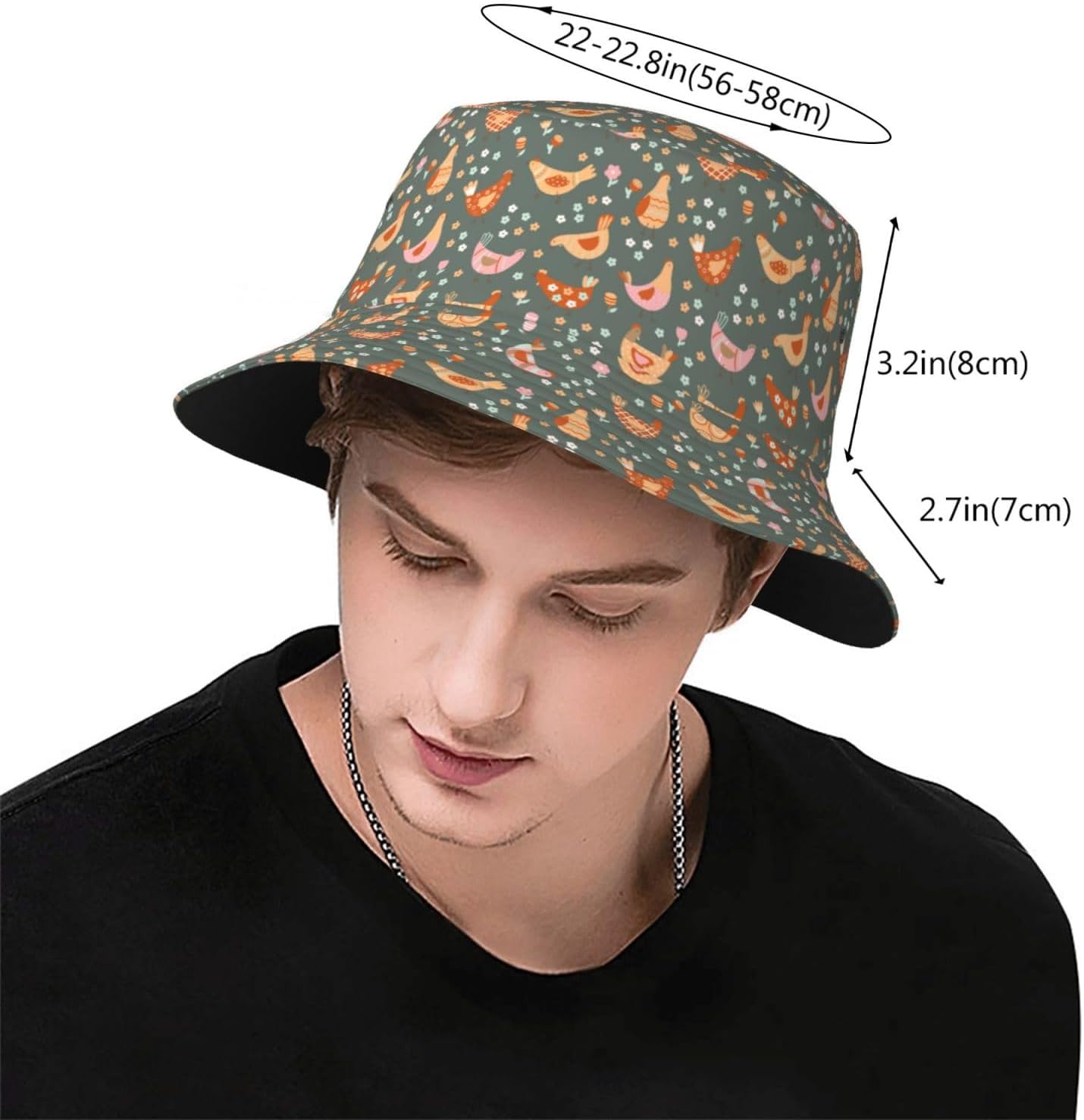 Cute Bucket Hat Summer Beach Travel Sun Hat Packable Fisherman Cap for Men Women - Image 2