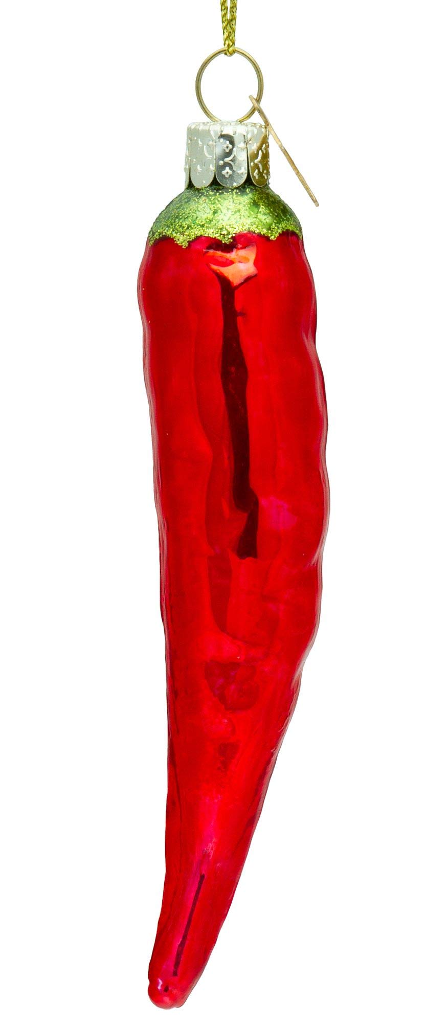 SIKORA Eichhörnchen Weihnachtskugel - Handbemalter Glas Christbaumschmuck 12cm