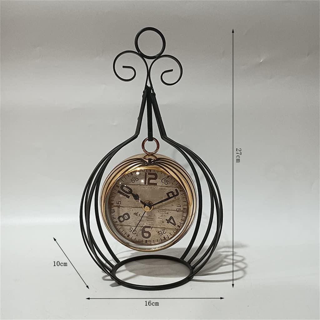 FMURY European Home Decoration Mute Clock Pendant Iron Art Pendulum Clock Seat Clock Design Sense